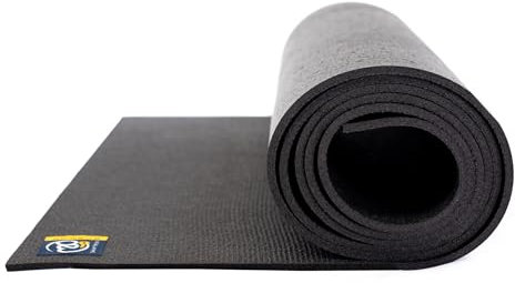 Yoga-Mad Yogamatte, feuerhemmend, 4,5 mm, Schwarz