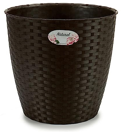 Stefanplast Blumentopf Natural 29 x 26,5 cm in mokka