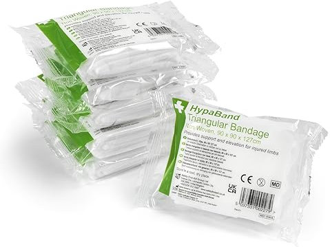 HypaBand Lot de 6 bandages triangulaires non tissés