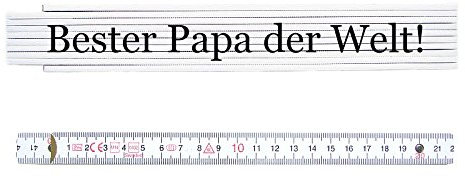 ZOLLSTOCK Spruch BESTER PAPA DER WELT *TIMELESS* Geschenk Maßstab Geschenk
