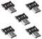 chenyang 5 PACK Adattatore Micro USB OTG Adattatore connettore da Micro USB maschio a USB 2.0 femmina ultra mini