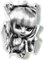 Monocrome, Pullip-Püppchen im 70er-Jahre-Stil Papier im 3D-Look, Wand- oder Türaufkleber Format: 62x45cm, Wandsticker, Wandtattoo, Wanddekoration