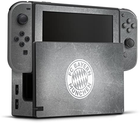 DeinDesign Skin kompatibel mit Nintendo Switch Folie Sticker Beton FC Bayern München FCB
