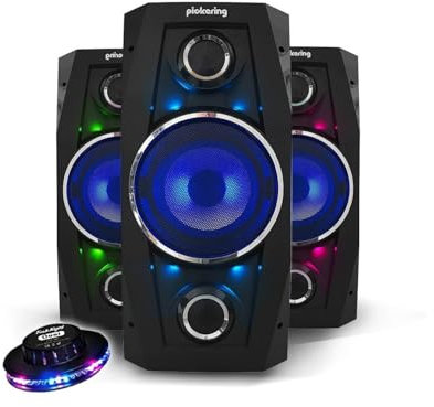 Enceinte Mobile Sono High Power autonome batterie à LED 300W 8 - USB/BT/SD/FM - Pickering XS8 + Jeu UFO Ovni