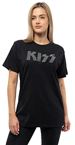 KISS T Shirt Diamante Classic Band Logo Nue offiziell Unisex Schwarz M