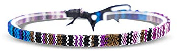 Made by Nami Bracelet de cheville pour hommes et femmes - boho hippie - accessoires de plage et de festival - fabriqués à la main - 100% coton écologique, imperméable et ajustable (Violet)