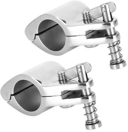 2 piezas de diapositivas de mandíbula marina de acero, bisagras de mandíbula con bisagras para barco, accesorios de hardware marino, estilo de punta(25mm)