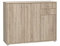 FORTE TEMPRA 2 Kommode mit 3 Türen und 2 Schubladen, Holzwerkstoff, Sonoma Eiche, 108.8 x 85.5 x 34.8 cm