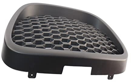 MERIGLARE Parrilla delantera de panal de abeja, parrilla deportiva de malla de carreras, apta para Seat Leon MK2 1P1 2006-2009, protector, accesorios exteriores - Negro mate