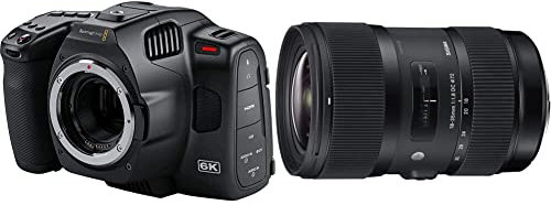Blackmagic Design Pocket Cinema Camera 6K Pro Noir & Sigma Objectif 18-35 mm F1,8 DC HSM Art - Monture Canon