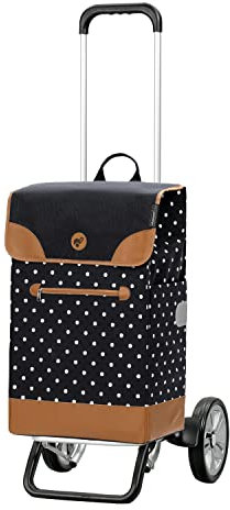 ANDERSEN Einkaufstrolley - Alu Star Shopper Aiko schwarz 47 L Einkaufsroller,modern,Reflektor, Aluminium, höhenverstellbar, Räder abnehmbar