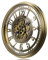 TOKTEKK Moving Gears Wall Clock, 53.5cm Large Wall Clock Modern Metal Silent Decorative Clocks, Rustic Unique Vintage Industrial Steampunk Clock for Living Room Decor Home Farmhouse,Bronze Arabic