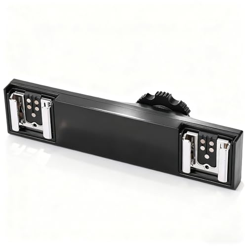 Hot Shoe Splitter, Multifunctional Hot Shoe Flash Light Bracket, Hot Shoe Mount Plate Adapter, High Loading Accessories for Camera Camcorder (for)
