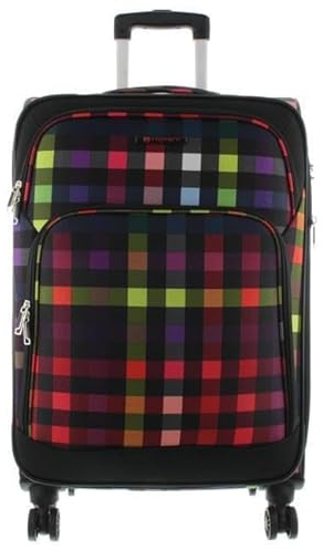 Franky Koffer Reisegepäck Spinner Gr. M T1S-DR 69 cm Multi Color Check
