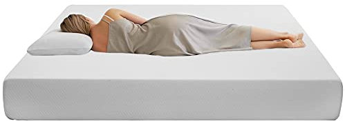Matratze 90 × 200 Cm Schaumstoffmatratze, 16 cm Höhe, Härtegrad H3, 100%Öko-Tex zertifiziert, Taschenfederker, Tagesdecke mit Antirutschpartikeln und Griffen, Atmungsaktiv und langlebig, Bequem