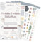 Lebenskompass Baby Sticker Set für Babyalbum & Schwangerschaft, Über 500 Sticker Baby, Sprüche und Motive - Niedlich illustrierte Elemente, Icons, Pfeile & Divider etc. - Sticker für Babyparty