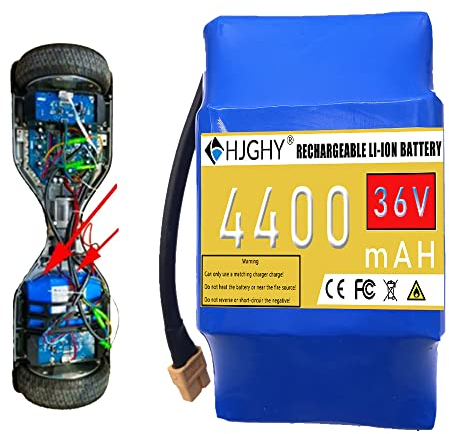 HJGHY 36 V 4,4 AH Lithium-Li-Ionen-Akku-Ersatz-Akku-Backup-Akkupack 36 Volts mit BMS-Schutzplatine und XT60-Anschluss