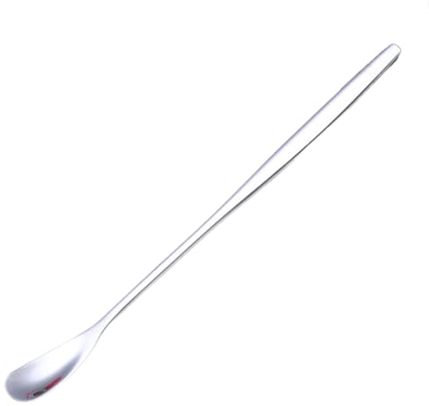 Cucchiaio In Acciaio Inox Caffè Dessert Cucchiaio Testa Quadrata Manico Lungo Cucchiaino Stoviglie Accessori Da Cucina