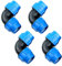 4 Stück PP-Fitting Verschraubung für PE Rohr 25mm, BetterJonny Winkel 90°PE Rohr Fitting 25mm x 25mm PE Rohr Verschraubung 25 mm Verschraubung Kupplung Kunststoff PP Kupplung, Blau