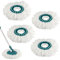 4 Stück Bodenwischer Ersatzbezug für Leifheit, Wischmop Ersatzkopf Kompatibel Mit Leifheit Clean Twist Disc Mop Systèmes, Wischmopp Kopf Ersatz Mikrofaser, Mop Ersatzteile für Alle Bodenarten