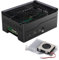 Miuzei Case for Raspberry Pi 5 Support PCIe NVME M.2 SSD X1001/ X1003/ X1000 Top-Mount Expansion Metal Carcasa Active Cooling Caja para Raspberry Pi 5 8GB 4GB con Active Cooler Oficial PWM Ventilador