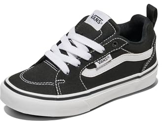 Vans Unisex Kinder FilmoreFilmore Sneaker, Leinwand Schwarz Weiß, 37 EU