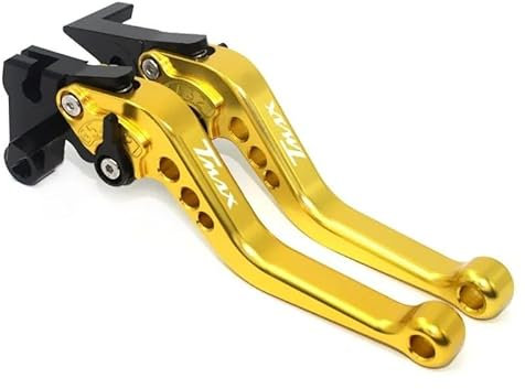 HZlailai Maniglie Regolabili Leve Brevi Freno Frizione Leve Per T MAX 500 TMAX 500 TMAX 500 2001-2007 2005 Oro