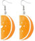 TAXTYHRE Früchte Ohrringe, Orange, Clip, Ohrringe, Karneval, Party, Maskerade, Sommerstrand