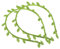 Ipetboom 2 Stück künstliche grüne Blätter, Stirnband, Brautschmuck, Accessoires für Damen und Mädchen, für Hochzeit, Party