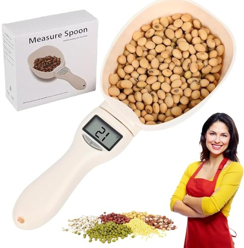 Electronic Measuring Spoon,Digital Food Measuring Scoop,800g/0.1g Digital Scale Spoon with Lcd Display for Dispensing Food,Condiments (1pcs)