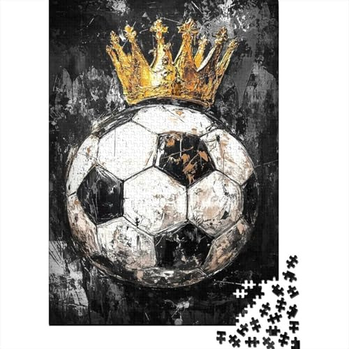 1000Pc Cardboard Football Crown Art Jigsaw Puzzle