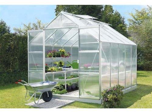 Vitavia Stahl-Fundament 8300, 6 cm für Gewächshäuser alu blank
