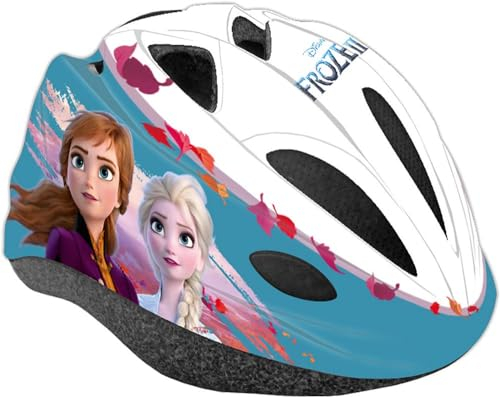 Disney Unisex Adulto 2208026 Jugend Frozen Fahrradhelm, Mehrfarbig, 53-55 cm, 0, Taglia unica
