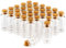 com-four® 30x Kleine Glasflaschen mit Korken 10ml, Gewürzgläser Set, Mini Glasfläschchen zum Befüllen, Aufbewahrung von Ölen, Gewürzen, Kräutern, Tee, Hochzeit, Gastgeschenke (030 Stück)
