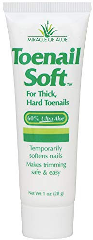 Miracle of Aloe, Toenail Soft 60% UltraAloe Temporary Nail Softening Cream 28.3g