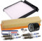 BESTPRICE Set di filtri di ispezione con 1x filtro aria, 1x filtro abitacolo, 4x candela VR8SC+ Compatibile con DACIA LOGAN (LS_), SANDERO, RENAULT CLIO III (BR0/1, CR0/1)(KR0/1_), MODUS (F/JP0_)