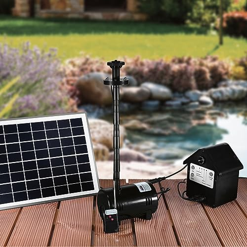 Mauk Solar Springbrunnen Garten mit 10 W 800 l/h Solar Panel