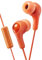 JVC Gumy Plus Écouteurs Intra-Auriculaires avec amplificateur de Basses, écouteurs Confortables et Micro intégré et télécommande pour la Prise d'appel, Orange