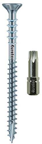 EUROTEC 111804 Justierschraube Justitec 6.0X 60 TX25 verzinkt-blau, silber