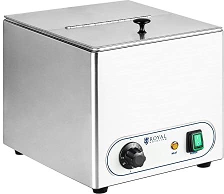 Royal Catering RCHW-1000 Bagnomaria Scalda Wurstel Hot Dog (10 Litri, 30-90°, Acciaio Inox, 1000 W)