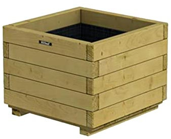 OLG France Bac Carré, Bois Naturel, 50 x 50 x 39 cm