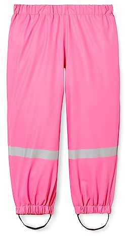 Playshoes Matschhose Regenlatzhose Ungefüttert Unisex Kinder Wind- und wasserdichte Regenhose Regenbekleidung, pink Bundhose, 104