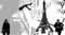 Oedim Fototapete Wallpaper Paris Collage| Verschiedene Maße 100x70 cm