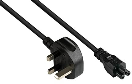 Good Connections P7305-S018 Netzkabel, 1,8 m, Netz-Stecker Typ G (BS 1363) an C5 (gerade), 3A Sicherung, ASTA zertifiziert, 0,75 mm² Schwarz