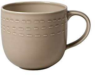 Villeroy & Boch it's my moment Tasse, 500 ml, Premium Porzellan, Braun, 1 Stück (1er Pack)