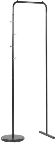 Beliani Metal Garment Rack Clothes Rail Stand Black Benton