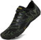 SAGUARO Outdoor Sport Barfußschuhe Damen Traillaufschuhe Herren Fitnessschuhe Atmungsaktive Zehenschuhe rutschfest Trekking Wander Schuhe Grün Gr.46