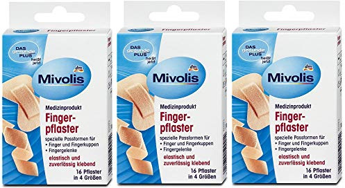 Das gesunde Plus (Mivolis) Fingerpflaster verschiedene Grössen 3er-Pack(3x16 Stk