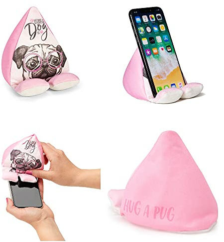 Plusheez Handyhalter 2-in-1-Telefonständer mit Mikrofasertuch Bildschirmreiniger Universeller Telefonständer für Kinder, Kinder und Erwachsene Kompatibel mit eReader/Kindle/Smartphone/kleinem Tablet