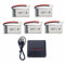 ZYGY 5 pcs 3,7 V 380mAh 25C Lipoakku mit 5 in 1 Ladegerät für Hubsan X4 H107 H107C H107L HS170G Syma X11 X11C FX801 V911S A120 XK A150 V966 HS170 HS1 70C F1 80C TOZO Q2020 E016H E016F Quadcopter